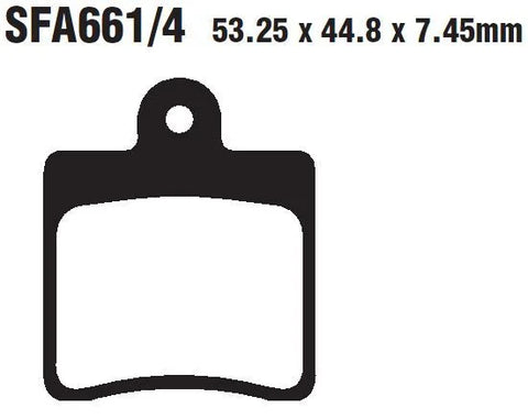 EBC Organic Front Brake Pads SFA661/4