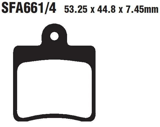 EBC Organic Front Brake Pads SFA661/4