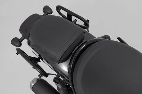 SW-Motech Legend Gear LC1 & LC 2 Side Bag System Black Edition — Honda Rebel