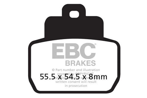 EBC Organic Rear Brake Pads SFAC425