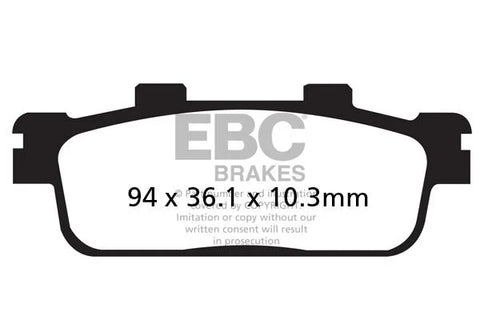 EBC Organic Rear Brake Pads SFAC427