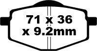 EBC Organic Front & Rear Brake Pads SFA101