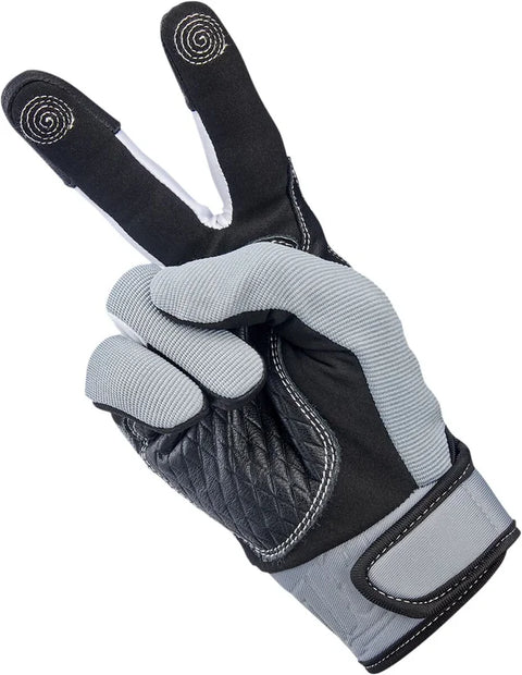 Biltwell Gloves Baja Grey/Black