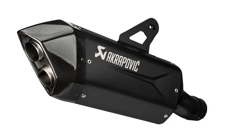Akrapovic Slip-on Line Muffler Black Titanium Carbon End Cap BMW