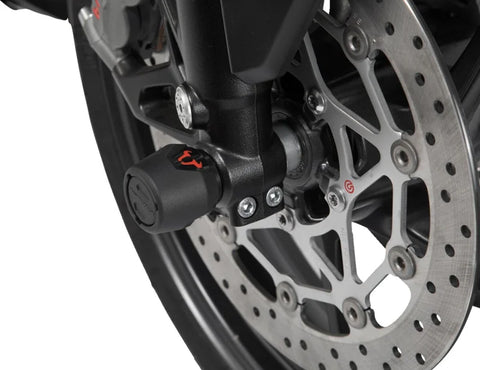 SW-Motech Front Axle Slider Set Black Yamaha MT-09/Tracer, XSR900/Abar