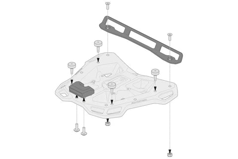 SW-Motech Adapter Kit Adventure-rack Black For Shad 2