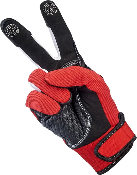 Biltwell Gloves Baja Red/Black