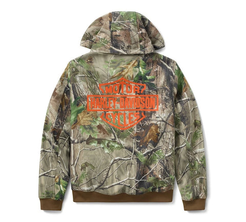 97417-26VM Harley-Davidson Woven Jacket Brown Print