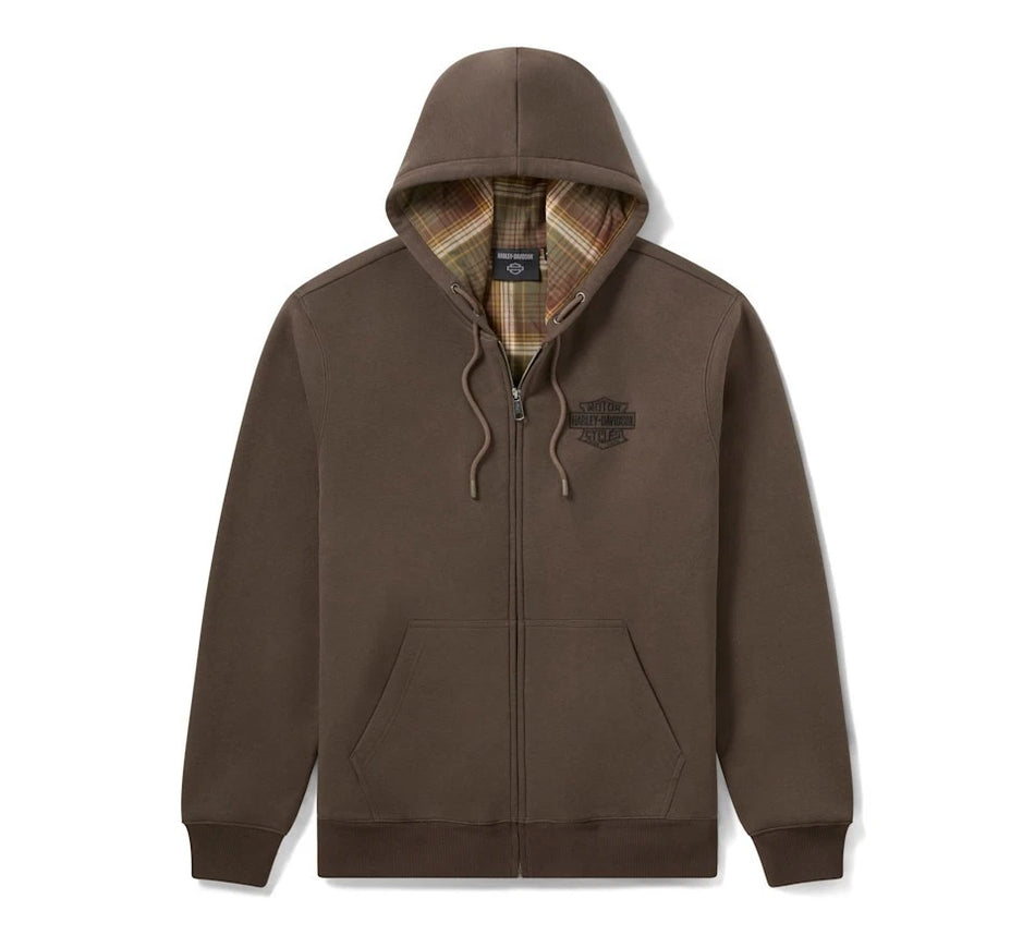 96430-26VM Harley-Davidson Hoodie-knit,dark Green