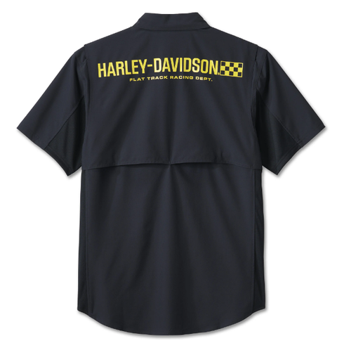 Genuine Men's Wicked Short Sleeved Performance Shirt - Harley Black 96442-24VM