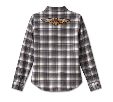 Genuine Harley-Davidson® Women's 120th Anniversary Retro Flannel Shirt 96745-23VW