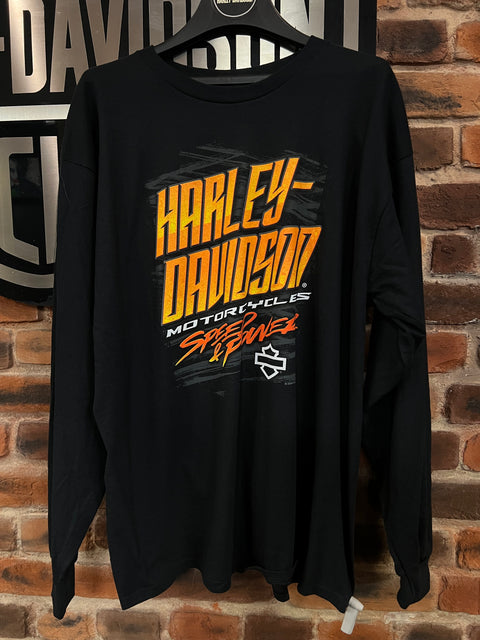 Genuine Leeds Harley-Davidson Dealership Long Sleeve T-shirt 'Advance' Black 40291744