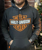 Genuine Leeds Harley-Davidson® Bar & Shield HD P/O Dealer Sweater 3000019-BLCK