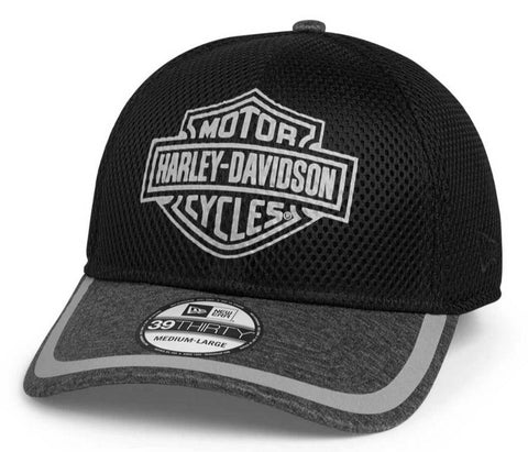 Harley-Davidson® Men's Mesh w/ Contrast Brim 39THIRTY Cap 97704-21VM Harley Davidson Direct