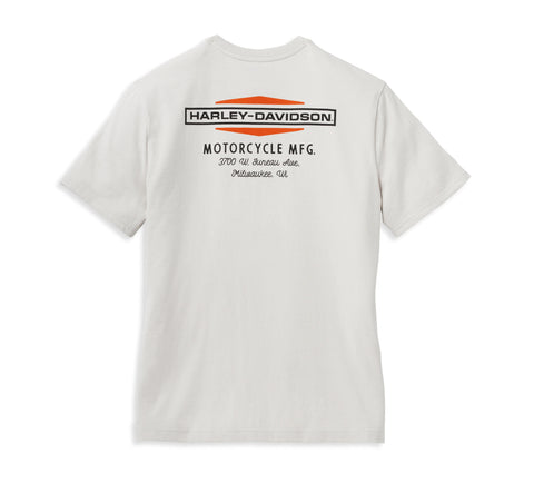Harley-Davidson® Mens Stacked Graphic Double Logo Graphic Tee 96171-22VM Harley Davidson Direct