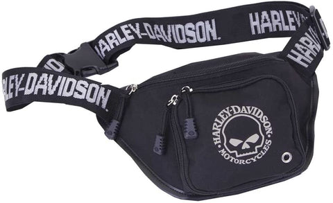 Harley-Davidson® Willie G Skull Logo Belt Bag, Water-Resistant, Black 99426-SKULL
