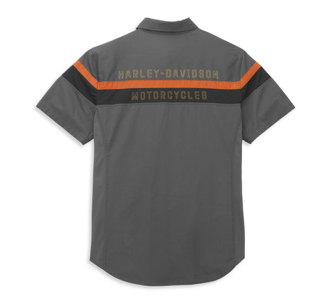 Harley-Davidson® Men's Performance Stretch Side Panel Shirt 96058-22VM Harley Davidson Direct