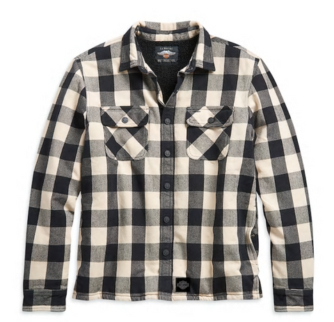 Harley-Davidson® Men's Sherpa Lined Shirt Jacket 96260-21VM Harley Davidson Direct