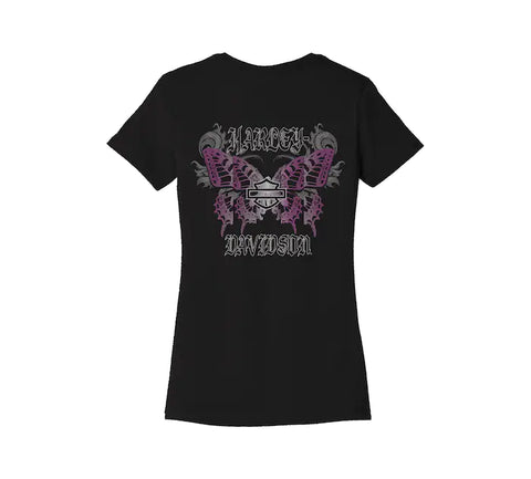 Harley-Davidson® Women's Forever HD Butterfly Graphic T-Shirt  96457-22VW