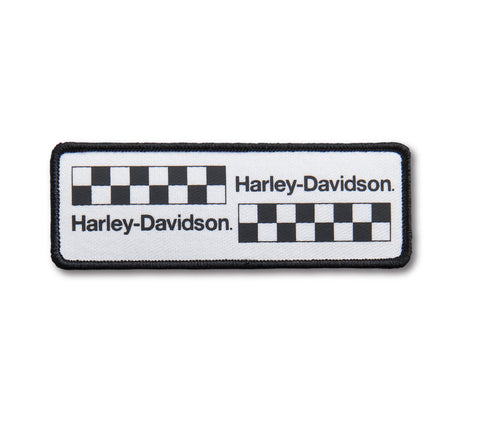 Harley-Davidson® Stagger Flag Iron-On Patch 97643-21VX Harley Davidson Direct