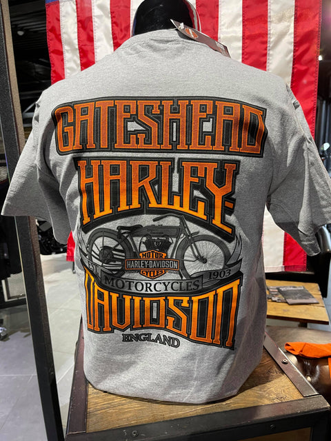 Gateshead Dealer T-Shirt B&S Harley Davidson Mens Harley Davidson Direct