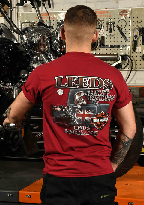 Leeds Harley Davidson Rusty Skull Dealer T-Shirt Harley Davidson Direct