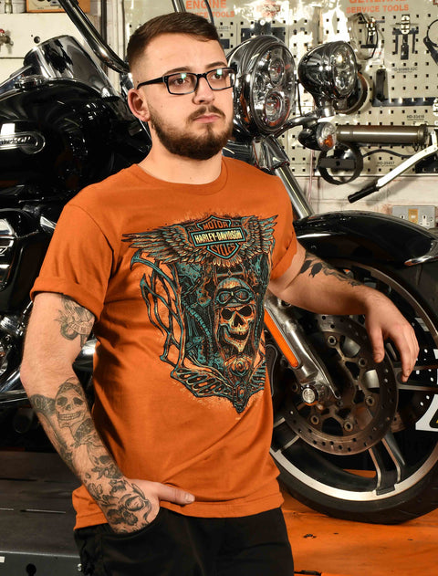 Leeds Harley-Davidson® Skull Parts Dealer T-Shirt Mens Harley Davidson Direct