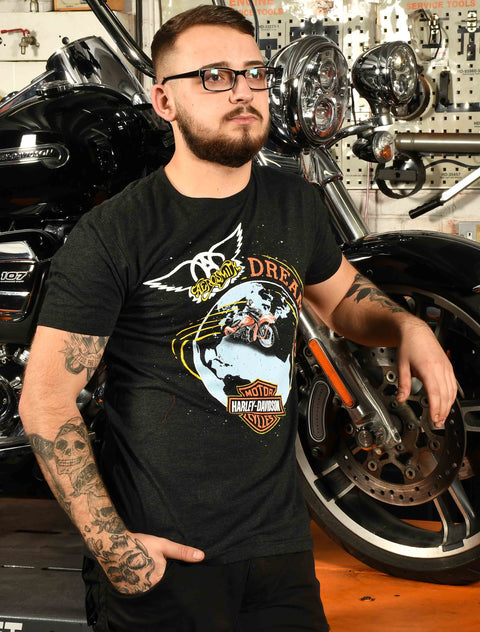 Harley-Davidson® X Aerosmith Dream On Mens T-Shirt Harley Davidson Direct