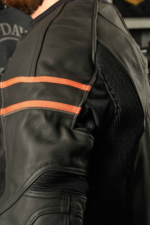 Genuine Harley Davidson® Men's H-D Brawler Leather Jacket 98004-21EH Harley Davidson Direct