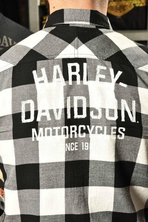 Harley-Davidson® Men's Buffalo Plaid Shirt 99017-20VM Harley Davidson Direct