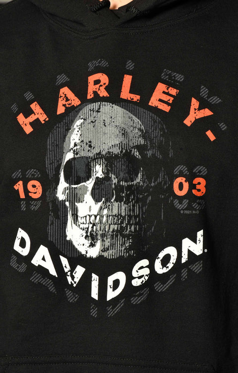 Gateshead Harley-Davidson® Black Shutter Skull HD Dealer Hoodie Men's Harley Davidson Direct