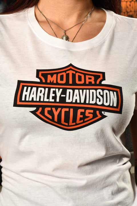 Harley-Davidson Women's Classic Logo Tee 96234-21VW Harley Davidson Direct
