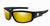 Harley-Davidson® Men's Wiley X® Baffle Sunglasses | Orange Mirror Lenses With Amber Base | Matte Black Frames - HABFL14