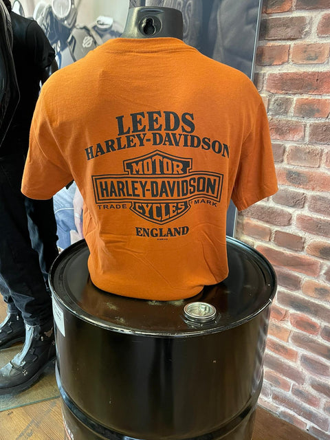 Leeds Dealer T-Shirt H-D Ride Vintage Harley Davidson Mens Harley Davidson Direct