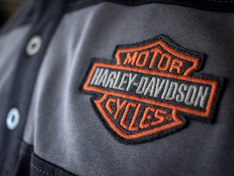 Harley-Davidson®  Men's Copperblock Short Sleeve Henley 99082-20VM T-Shirt Harley Davidson Direct