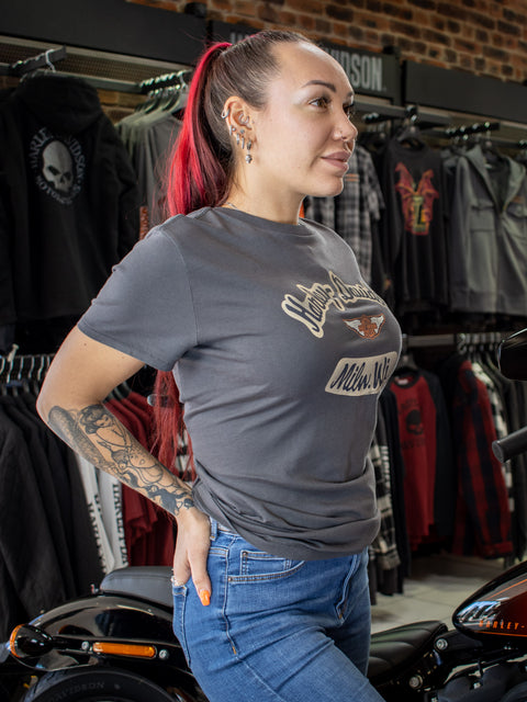 Harley-Davidson® Women's Distressed Graphic Tee 96435-20VW Harley Davidson Direct