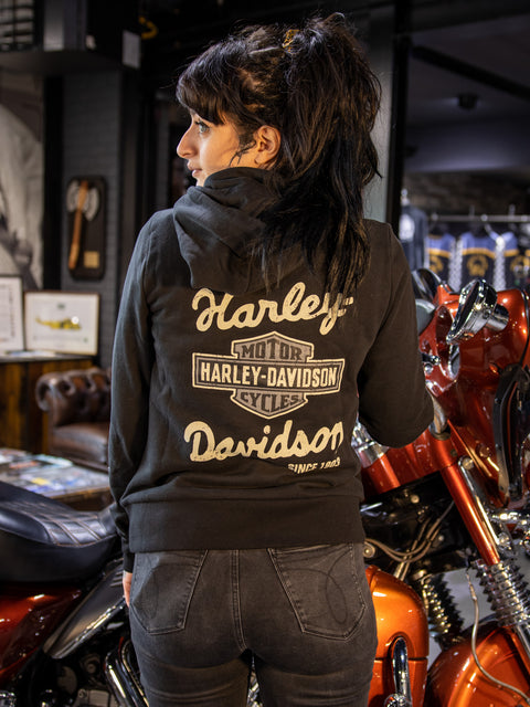 Harley-Davidson® Women's Special Machinist Black Hoodie 96178-23VW