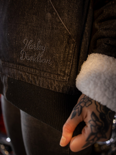 Harley-Davidson® Women's Transcendent Sherpa Lined Denim Jacket 96287-23VW