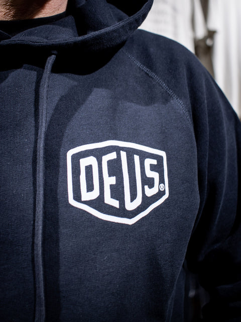 Deus ex Machina Black Hoodie with Ice-Colour logo T_DMW48675C-BLK Harley Davidson Direct