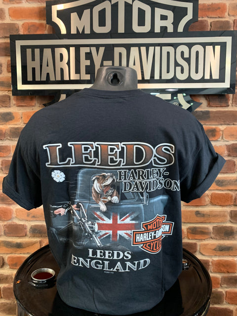 Leeds Harley Davidson Engine Out Dealer T-Shirt Harley Davidson Direct