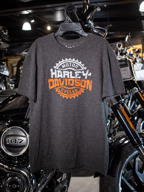 Gateshead Harley-Davidson® Kids Classic Pride Crew Neck T-Shirt Grey TSQ3EK Harley Davidson Direct