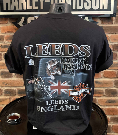 Leeds Harley Davidson Honor Skull Dealer T-Shirt Mens Harley Davidson Direct