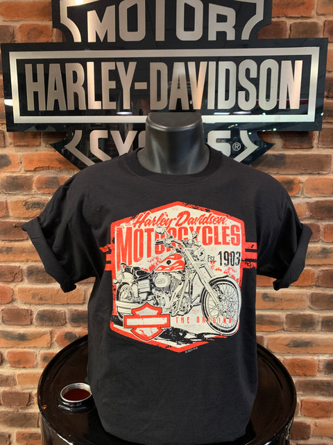 Leeds Harley Davidson Grunge Sign Dealer T-Shirt Mens Harley Davidson Direct