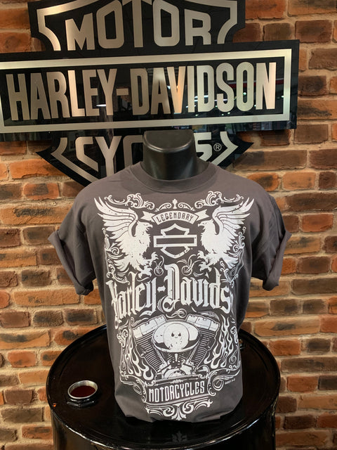 Leeds Harley Davidson Long Crest Dealer T-Shirt Harley Davidson Direct