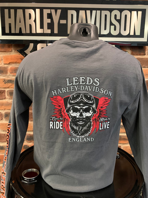 Leeds Harley Davidson Oak Leaf Dye Dealer T-Shirt Harley Davidson Direct