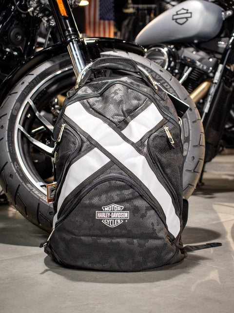 Harley-Davidson® X-Treme Reflective Bar & Shield Backpack Nightvision 99215 Harley-Davidson® Direct