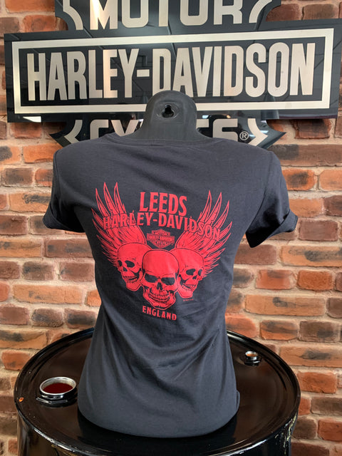 Leeds Harley Davidson Scorned Too Ladies Dealer T-Shirt Harley Davidson Direct