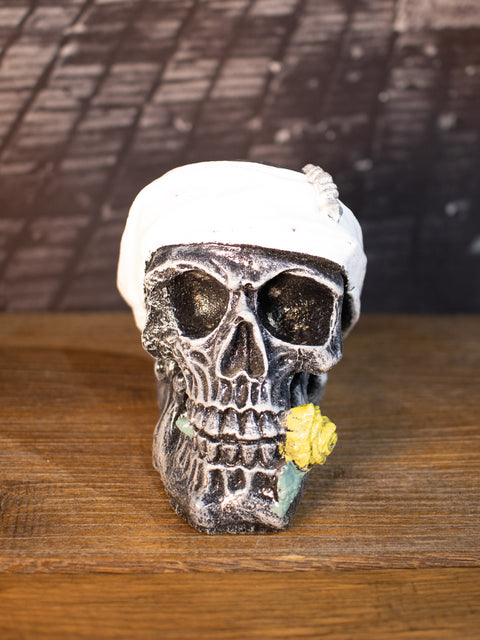 Stone Skull Grey Ornament with White Bandana Harley-Davidson® Direct