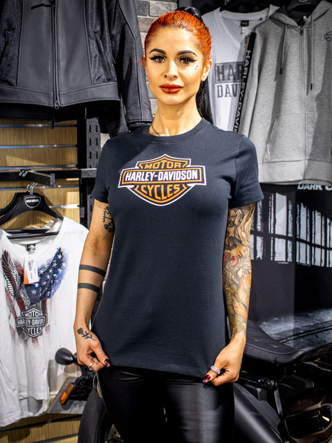 Harley-Davidson® Women's Bar & Shield Graphic T-shirt 96229-22VW Harley-Davidson® Direct