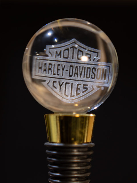 Harley-Davidson® Premium Wine Gift Set - Two Wine Glasses, Stopper & Storage Box  HDL-18813